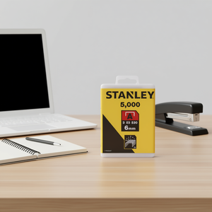 Grapas Tipo A Stanley de 6 mm con Recubrimiento de Zinc, Paquete de 5000 Unidades - Product Image 3
