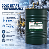 Huile moteur diesel entièrement synthétique haute performance AVIC HANGTE CI-4 5W-40 200L pour camions, générateurs et engins de construction