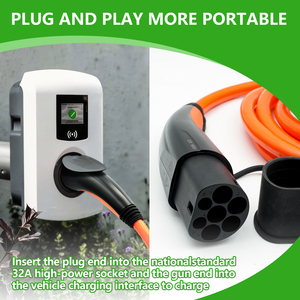 Nuevo <span class=keywords><strong>Cable</strong></span> de Extensión para Cargador de Vehículos Eléctricos de 22KW, 1/3 Fase, 5M, 32Amp, <span class=keywords><strong>Tipo</strong></span> <span class=keywords><strong>2</strong></span> a GBT - Product Image 3