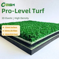 Tapis de frappe de golf vert 153D en nylon tricoté chaîne de 35 mm d'épaisseur, numéro de série traçable, durabilité supérieure, service après-vente complet