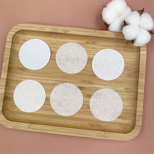 FP09 OEM Fabriqué en Chine, <span class=keywords><strong>coton</strong></span> non tissé naturel uni, démaquillant, tampons pour le visage - Product Image 5