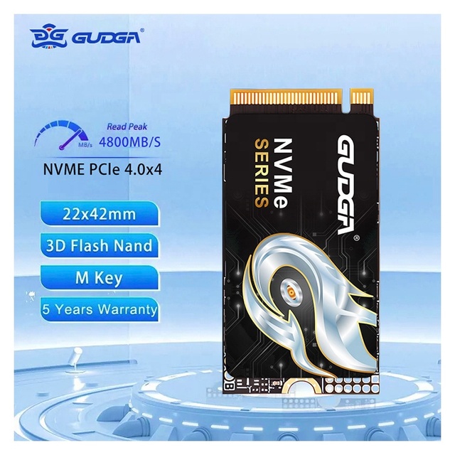 GUDGA GXF 2242 1TB 512GB M.2 NVMe 2242 PCIe4.0x4 Internal New Plastic SSD for Microsoft Surface