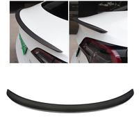Spoiler belakang serat karbon, spoiler sayap belakang Aksesori Mobil untuk Tesla model S 2014 +