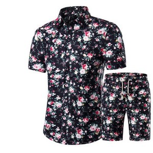 Venta al por mayor, camiseta <span class=keywords><strong>de</strong></span> manga corta <span class=keywords><strong>de</strong></span> algodón con estampado personalizado para hombre, camisa <span class=keywords><strong>de</strong></span> estilo playero - Product Image 5