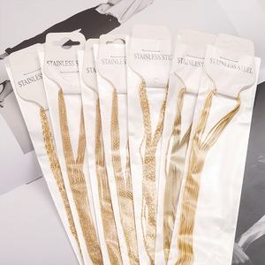 Großhandels-Edelstahl 18K Vergoldete 18 Zoll Universalkette, Verstellbare Kette für DIY Armbänder, Halsketten und Schmuckherstellung - Product Image 5