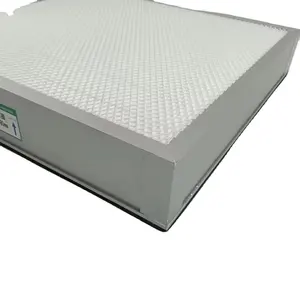 Folding V-type filter with double-sided lacquered mesh without partition high efficiency filters for clean rooms