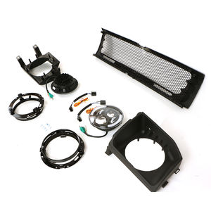 Grille avant de voiture noire en ABS modifié de pièces automobiles avec barre lumineuse à LED adaptée pour PAJERO <span class=keywords><strong>V33</strong></span> V43 V31 V32 - Product Image 3