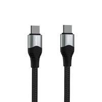 Wopow ML05 kabel data usb, kabel super cepat hitam 65W 6A pengisian daya Cepat Tipe c ke Tipe c