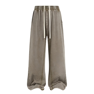 Pantalon de jogging large délavé à l'acide personnalisé pour marques de mode, pantalons sur mesure, pantalons larges, faible MOQ, vente en gros - Product Image 1