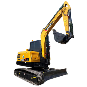 Mini-excavatrice SANY SY60C Pro 6 tonnes avec godet de terrassement, brise-roche et accessoire à pince, certifiée CE - Product Image 4