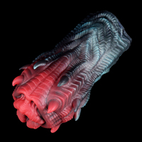 GEEBA Beast Design Masturbateur Masculin Réaliste avec Texture de Langue, Stroker Texturé 3D, Godet de Poche Monstre à Nervures, Jouet Sexuel Créature Fantastique