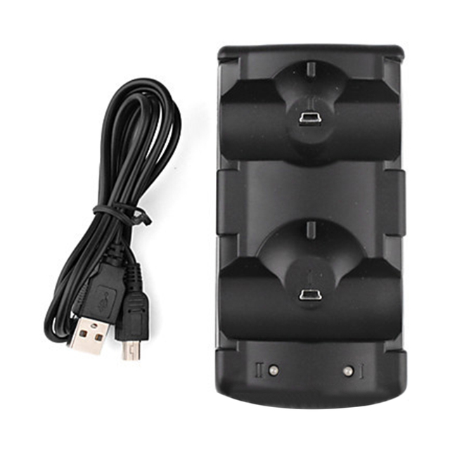USB Dual Charger Station for PS3 Controller Joystick Power Charging Dock for PS Move Gamepad