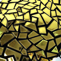 Ventes directes d'usine miroir costumes géométrique sequin tissu brodé sequin tissu pour robe de performance