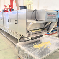 Op maat gemaakte industriële frietmachines van roestvrij staal 304, productielijn voor gebakken aardappelchips en snacks