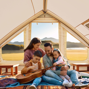 <span class=keywords><strong>Tente</strong></span> de camping familiale <span class=keywords><strong>gonflable</strong></span> monocouche quatre saisons <span class=keywords><strong>avec</strong></span> installation automatique, tissu Oxford imperméable, montage facile - Product Image 4