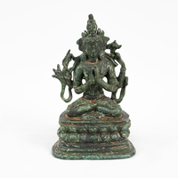 Statue de la Déesse de la Miséricorde en Bronze Sculptée à la Main, Style Antique Religieux, Ornement Spirituel de Luxe pour la Maison et le Bureau