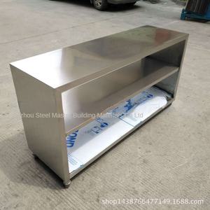 Personnalisé épaissi 304 en acier inoxydable Double couche établi cuisine commerciale en acier Fabrication armoire d'exploitation cuisine - Product Image 2