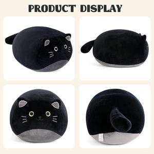V402 Cuscino Gigante a Forma di Gatto Nero Personalizzabile OEM, Peluche Kawaii Abbracciabile, Regalo <span class=keywords><strong>per</strong></span> Bambini, Ragazzi, Ragazze e <span class=keywords><strong>Adulti</strong></span> - Product Image 2