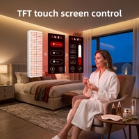 Panneau de luminothérapie universel compatible multilingue avec télécommande multi-longueurs d'onde et écran intelligent pour thérapie par lumière rouge
