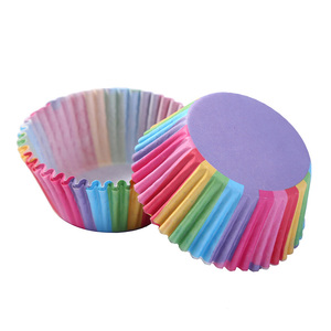 100pc/tube Disposable Paper Baking Cups Grease Proof Paper Cake Tools 100 Designs Pastry Accessories Cupcake Liners