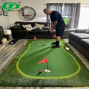 Chất Lượng Cao Tùy Chỉnh Mini Sân Golf Đặt Màu Xanh Lá Cây Mat Kích Thước Hình Thực Hành Golf Đặt Màu Xanh Lá Cây Golf Đào Tạo Hỗ Trợ - Product Image 4