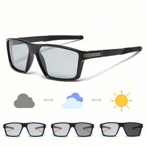 Lunettes de soleil polarisées personnalisées avec logo, vente en gros, UV400, photochromiques, pour le cyclisme, les sports de plein air, et la conduite, pour hommes - Product Image 3