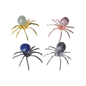 घर की सजावट के लिए थोक प्राकृतिक क्रिस्टल और जेम्स्टोन मकड़ी का हाथ बनाया गया - Product Image 4