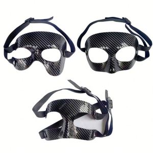 Masque de basket-ball en acier inoxydable, protection légère pour le nez, bouclier de protection pour le visage, football, soccer, pour femmes et hommes WL - Product Image 1