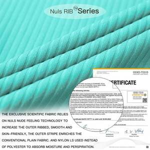 Côtelé femmes respirant sport haut court femmes vêtements de Sport Gym Fitness plaine serré T-Shirt - Product Image 5