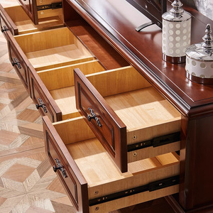American Style Solid Wood <b>TV</b> Cabinet With Storage Living Room Furniture Retro Design <b>TV</b> <b>Stand</b> - Product Image 2