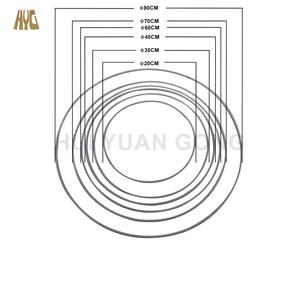 Großhandel Maßgefertigte Tisch- und Stehlampenschirm-Bausätze Metall Stahlringe Lampenschirm-Drahtgestell - Product Image 5