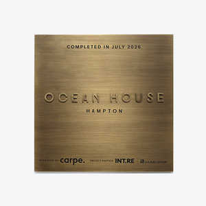 Plaques personnalisées de haute qualité en relief, <span class=keywords><strong>plaque</strong></span> commémorative en métal à lettres en relief pour montage mural de bâtiment - Product Image 1