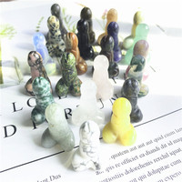 Venta al por Mayor Mini Dildo de Cristal Natural, Vara de Piedras Sanadoras, Artesanía Tallada a Mano de Cuarzo Rosa, Pene de Cristal para Colgante