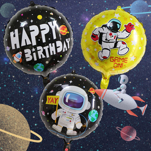 Ballon d'astronaute, <span class=keywords><strong>vaisseau</strong></span> <span class=keywords><strong>spatial</strong></span>, fusée d'anniversaire, thème de la terre, paquet de décoration de fête - Product Image 5