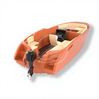 Bateau de pêche en HDPE de 6 mètres, construction monobloc rotomoulée, résistant à la corrosion acido-alcaline, modèle 01 (HDPE), aquaculture, pêche sportive