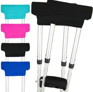 2022 Crutch Underarm Pad and Hand Grip Covers Sculpted Memory Foam Cores Crutch Pad Crutchs accessories