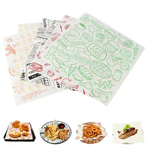 Feuilles de papier alimentaire personnalisées résistantes à l'huile, papier ciré jetable pour emballage alimentaire, papier anti-graisse - Product Image 5