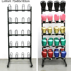 Jh-mech sarung tangan tinju, rak Tampilan sarung tangan tinju Gym, Multi guna, desain ringan profesional, rak penyimpanan sarung tangan tinju logam - Product Image 5