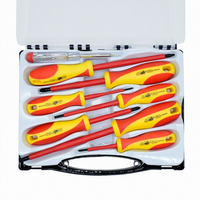 Ensemble d'outils de réparation et d'entretien de véhicules électriques Powerlift, 8 pièces, OEM, isolés VDE, avec étui rigide pour équipements haute tension
