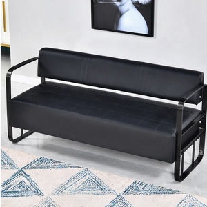 Luxury Design Barbershop Sofa Beauty Salon Waiting <b>Chair</b> Hair Salon Lounge Area Clothing Store Office Reception for Shop - Product Image 5