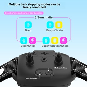Kalung Anti-Gonggong Otomatis Pintar dengan Kontrol Suara, Layar Berwarna, Mudah Dioperasikan, Alat Pelatihan Kejut Listrik untuk Berbagai Ukuran - Product Image 3