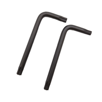 Clé Torx en acier au carbone avec revêtement en oxyde noir, clé ronde avec tête Torx T1-T90