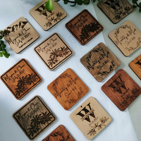 Aimant de réfrigérateur en bois rustique gravé avec logo personnalisé en 3D, cadeau de mariage personnalisé, souvenir de réunion de famille, cadeau promotionnel pour entreprise