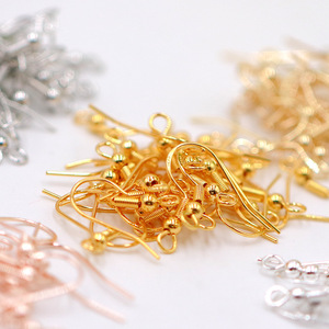 Accesorios para pendientes de plata de ley S925, chapados en oro de 18 quilates, para la fabricación de joyas, forma de gota con cuentas. - Product Image 3