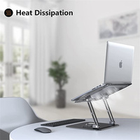 Soporte Plegable Giratorio 360° de Aluminio para Laptop, Base Portátil para Escritorio, Elevador para MacBook, iPad y Celulares