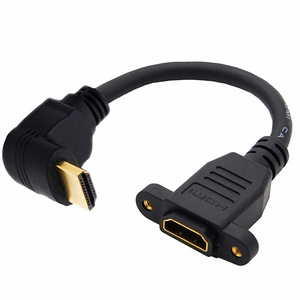 อะแดปเตอร์ HDMI 2.0 ชายกับหญิง 15 ซม. ขั้วต่อเคลือบทองมุมขวาสำหรับทีวีความละเอียด 4K - Product Image 4