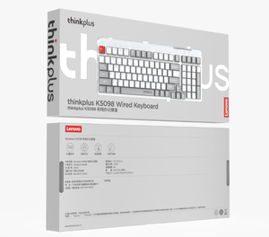 Clavier à membrane filaire Thinkplus K5098, nouveau, USB 3.0, rétroéclairage RVB, 99 touches, couleurs mélangées, pour bureau, jeux, utilisation au bureau - Product Image 2