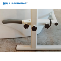 Cadre de sécurité pour toilettes, stabilisation, main courante de salle de bain, barre d'appui, poignées, rampes, hauteur et largeur réglables pour personnes âgées