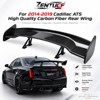 Aileron GT en fibre de carbone adapté aux Cadillac ATS 2014-2019, aileron de course en fibre de carbone de haute qualité modifié