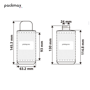 Botella cilíndrica de HDPE de 300ml y 450ml con tapa abatible para loción corporal, champú y gel de ducha - Envase recargable al por mayor - Product Image 4